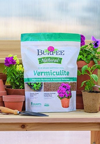 Burpee Vermiculita Hortícola De Grado Fino Natural, 8 Cuarto 1