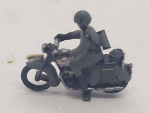 Nico 3 Personajes Militares En Moto Preiser Esc H0 (pph 327) 3