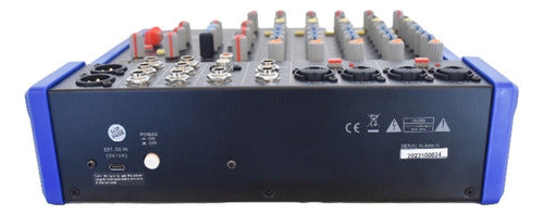 Consola Mixer Mx6 De Seis Canales Con 99 Efectos Moon 2