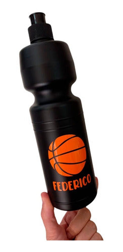 60 BLACK PLASTIC BASKETBALL BOTTLES SOUVENIRS 750CC 0