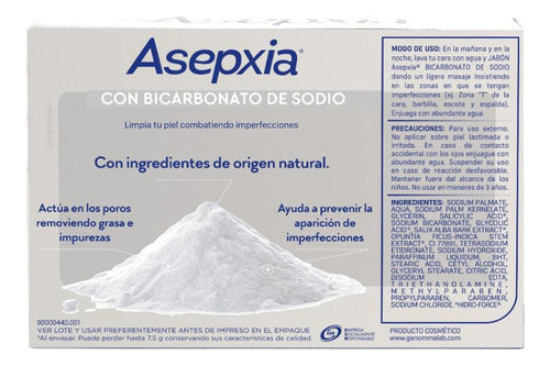 Jabón Asepxia Bicarbonato 100 Grs 3