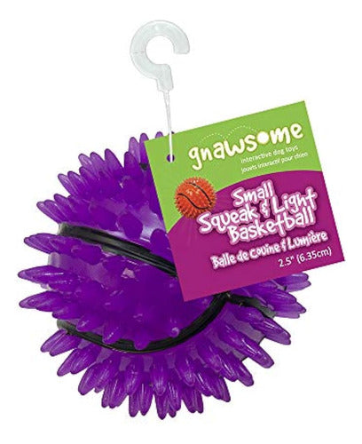 Gnawsome Squeak And Light Basketball Para Perros Small 25 Co 0