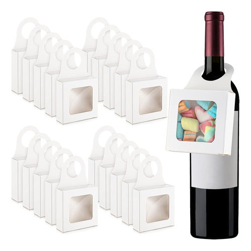 Crtiin Caja De Regalo Para Botellas De Vino, Blanco, 89 X 89 X 3 Cm 0