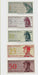 Fk Billete Indonesia Set 1, 5, 10, 25 Y 50 Sen P-90-94 U N C 0