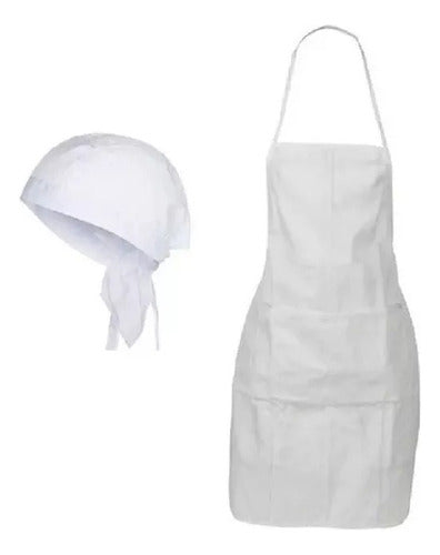 Set of 5 Aprons with Pocket + 5 Pirate-Style Bandanas 1