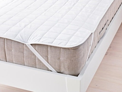 Blanco Salo BH Protector De Colchon 150 Cm X 190cm 0