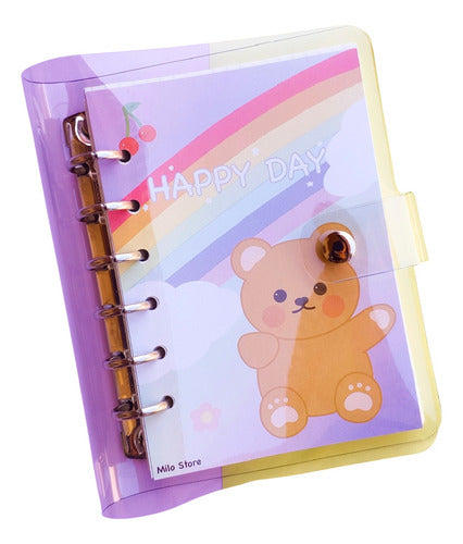 Milo Store A6 Transparent 6-Ring Binder/Planner 0