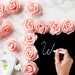 Juvale 100 Artificial Roses Polyethylene Flowers - Peach 2