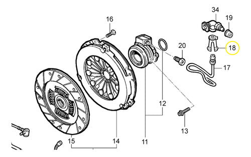 GM Buje Tubo Embrague Orig Astra B Hatch 4p 03/11 93310171 2