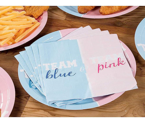 BLUE PANDA Supplies for Gender Reveal Party, Napkins 1