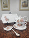 Yustina Complete 6 Piece Tea Set: Teapot, Cup, Plate, Tray, Spoon & Tea Bag Holder 6