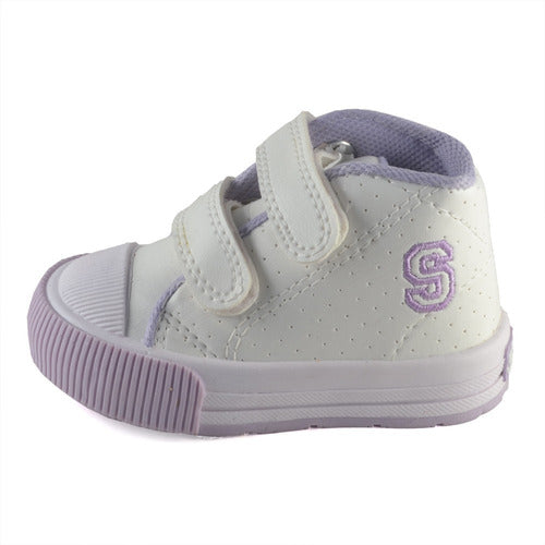 Small Shoes Baby Velcro Boot White-Lilac Small Free Shipping 0