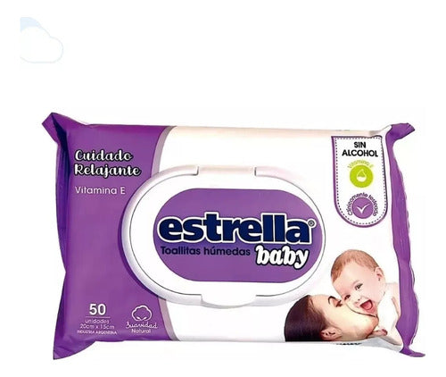 Estrella Baby Pack X 6 Toallitas Húmeda Cuidado Relajante 1