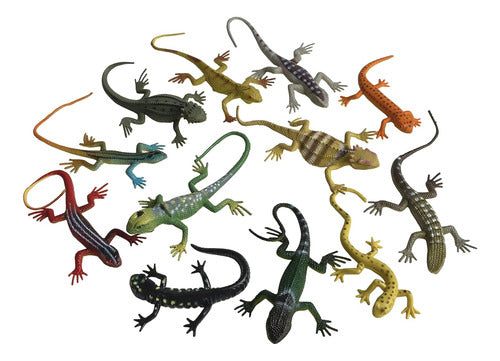 NAKIMO Realistic Artificial Lizard Figures, 12 Units 0