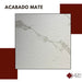 Porcelanato Carrara 60x60 Opaco Satinado 4