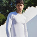 Men's White Folau Long-Sleeve Thermal Sports T-Shirt 5