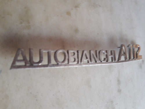 Autoblanchi A-112,anagrama,insignia By Abarth Metal,21cm 3