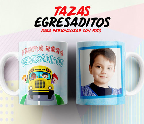 Imprimi Kits Plantillas Tazas Egresaditos 2023 Diseños Foto Sublimar #2 2