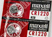 Maxell CR1220 3V Button Cell Battery Pack of 5 1