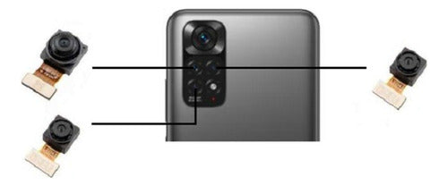 Set of 3 Original Xiaomi Redmi Note 11 Rear Cameras 0