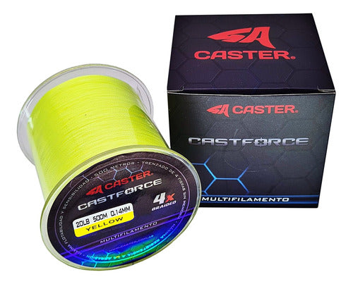 Multifilament Caster Castforce 4X 0.40mm Coil 500m - Yellow 0