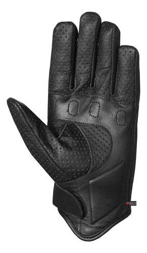 Jackets 4 Bikes Motorcycle Padded Leather Gloves for Men, C 5