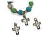 INDIRA QIAN® 25 Metal Cross Charms for Crafting ~ Build Jewelry 0