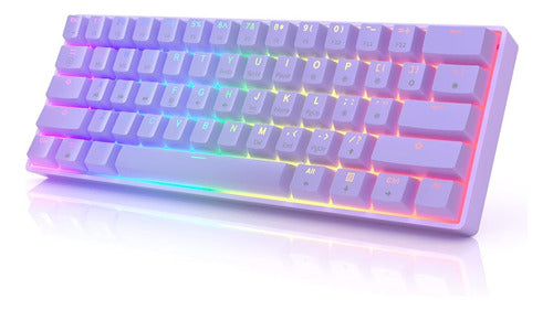 Hk Gaming Gk61 Teclado Mecánico Para Juegos - 61 Teclas Mult 0