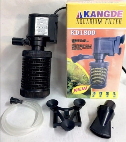 AKANDGE Filtro P/pecera Interno KD1800 1000 L/h Silencioso Potente 3