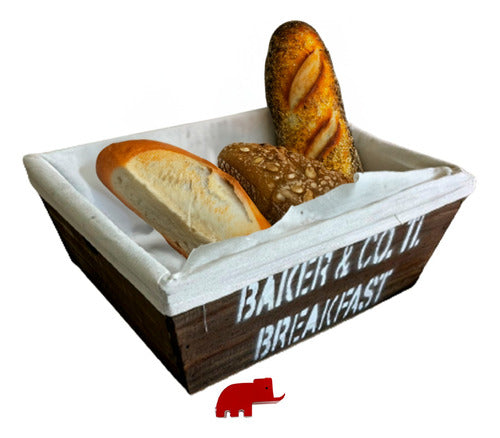 Vintage Modern Wooden Bread Box Kitchen Bakery Organizer 1
