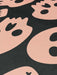 Gray Pink Skulls Flatweave Rug 100x150cm by Kreatex 3