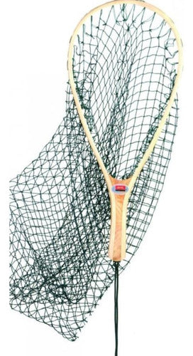 Waterdog Fly Fishing Wooden Landing Net - Model LN101B 0