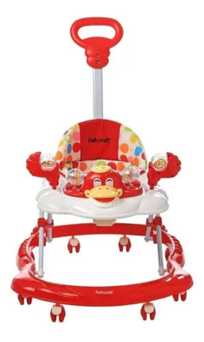 Baby Walker Car-Duck with Handle and Musical Tray with Toys 2