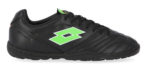 Lotto Stadio Tf Soccer Shoes in Black and Green for Men 6