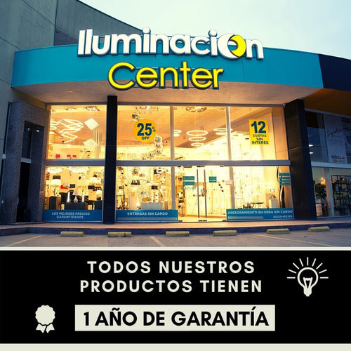 Iluminación Center Panel Led Aplique Plafon Marte III Redondo Led 18W 1