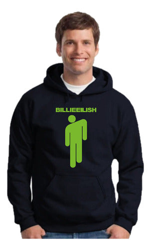 MA_INDUMENTARIA Buzo Canguro Billie Eilish Logos - Niños Y Adultos - Unisex 2