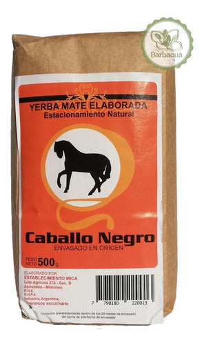 Caballo Negro Yerba Mate Tradicional 500g 0