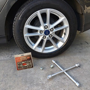 Wheel Lock Anti-Theft 4 Lug Nuts+Key 1 Chrysler Caravan 88/07 6