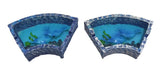 Set of 2 Coastal Maritime Style Ceramic Ashtrays - Beach Gift Idea 3