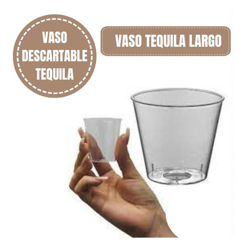 Aries Tequila Disposable Plastic Glasses - 20 Pack 1