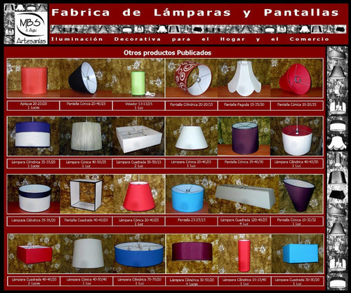 Mbs Artesanías Cylindrical Lamp Shade 40-40/ 35 Cm Height Jute 7