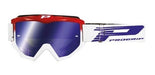 Progrip 3201 Red/White Blue Mirrored Anti-Fog Goggles 1