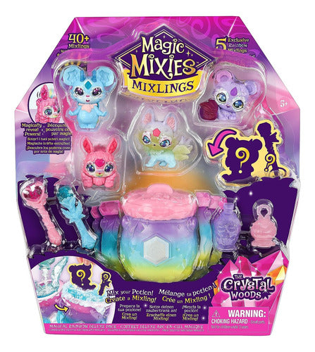 Moose Magic Mixies Mixlings Magical Rainbow Deluxe Pack x5 Crystal Woods 0