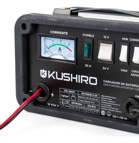 Kushiro Battery Charger Fast and Slow Charge 12 and 24v 30A 360W 1