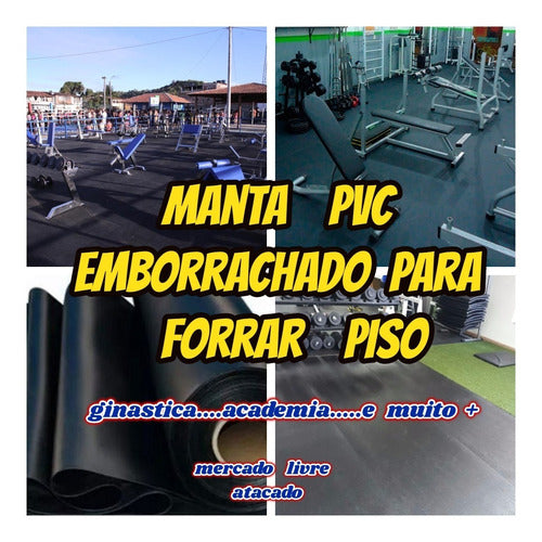 Piso Emborrachado 2mm Para Academias Manta De 1.00x1.00mts 4