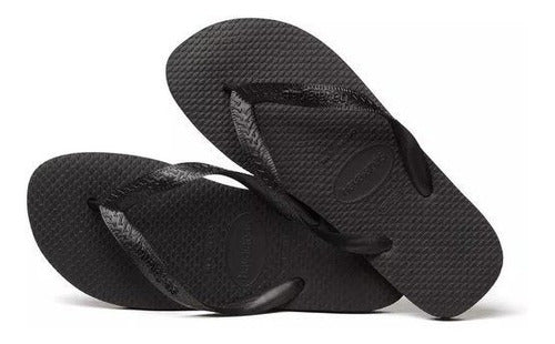 Original Havaianas Top Black Flip Flops - Fira Line 1