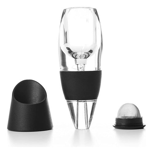 Schon Decantador Oxigenador Decanter Vino Aireador Con Base 2