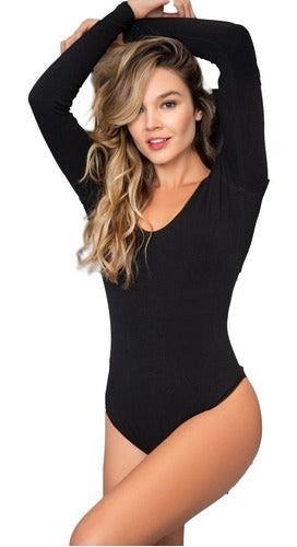 Bianca Secreta Long Sleeve Cotton Bodysuit (art. 21131) 10