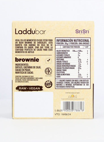Laddubar Brownie Bars Set of 6 Boxes Vegan Super Promo 2