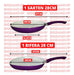 Ceramic Cookware Set 6pcs: Wok, 3 Frying Pans, Skillet, Non-Stick 12